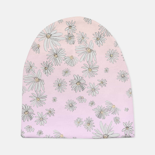 Mimi Collection | Perfectly Pink Daisy Baby Beanie Hat
